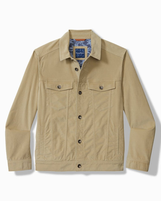 Big & Tall Canyon Cord Trucker Jacket Stone Khaki | Tommy Bahama Special Offer - Big & Tall Canyon Cord Trucker Jacket
