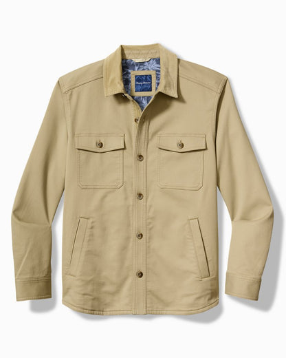 Big & Tall Harbor Point Shirt Jacket Stone Khaki | Tommy Bahama Exclusive - Big & Tall Harbor Point Shirt Jacket