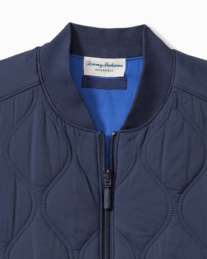 Big & Tall Fresno Flip Reversible Vest Ocean Deep | Tommy Bahama Top Pick - Big & Tall Fresno Flip Reversible Vest