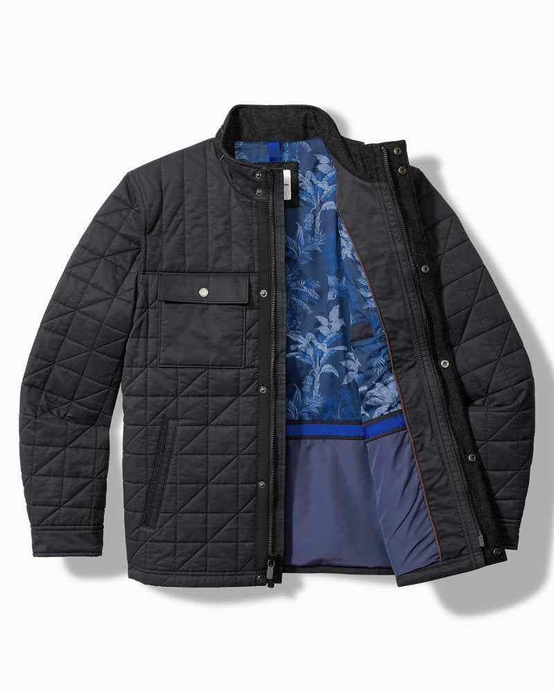 Big & Tall Burnaby Park Jacket Jet Black | Tommy Bahama Latest - Big & Tall Burnaby Park Jacket