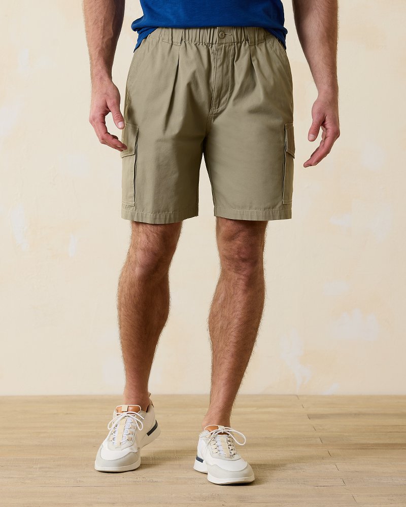 Big & Tall Bahama Survivor Elastic-Waist Cargo Shorts Rock Shade | Tommy Bahama Trending - Big & Tall Bahama Survivor Elastic-Waist Cargo Shorts