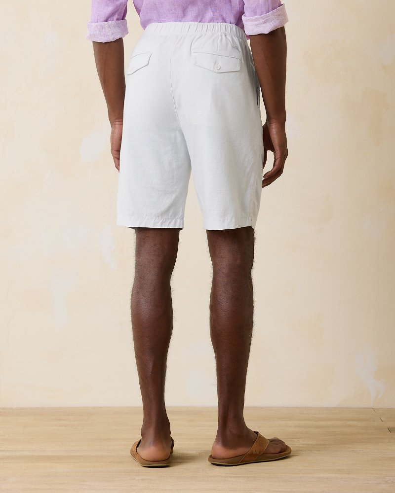 Big & Tall Linen in Paradise E-Waist Shorts White | Tommy Bahama Exclusive - Big & Tall Linen in Paradise E-Waist Shorts