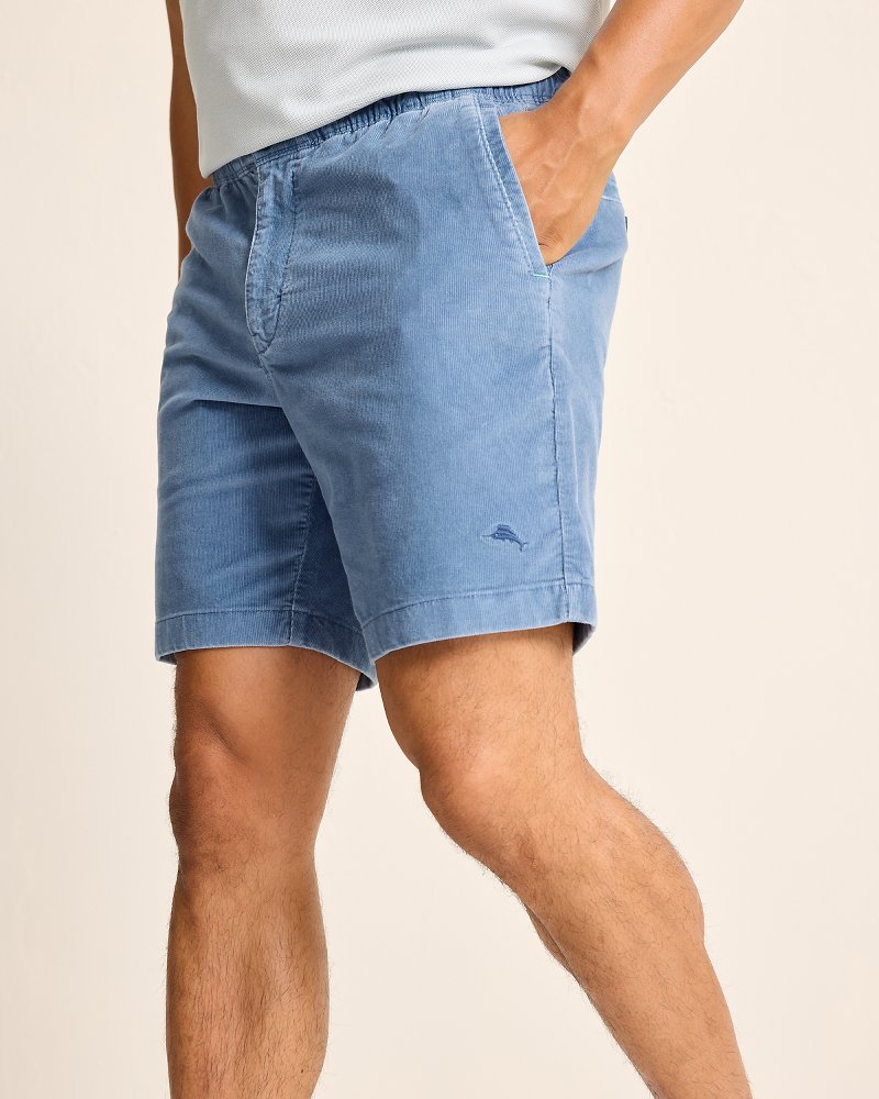 Big & Tall Sea Coast Corduroy E-Waist Shorts Dockside Blue | Tommy Bahama New - Big & Tall Sea Coast Corduroy E-Waist Shorts