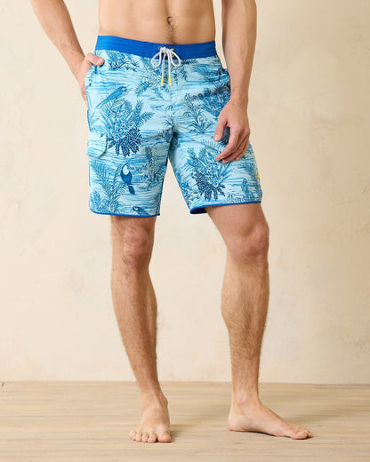 Big & Tall Baja Bird's Eye View Boardshorts Aqua Splash | Tommy Bahama Best Price - Big & Tall Baja Bird's Eye View Boardshorts