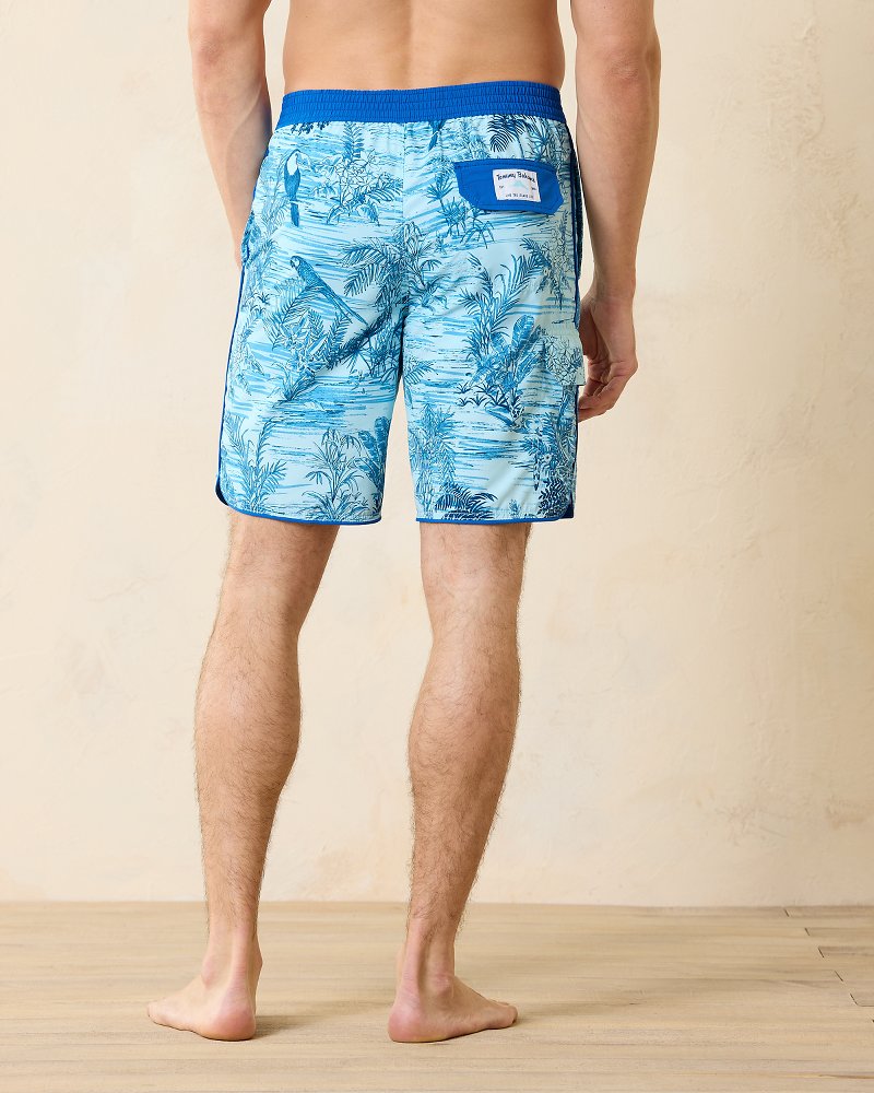 Big & Tall Baja Bird's Eye View Boardshorts Aqua Splash | Tommy Bahama Best Price - Big & Tall Baja Bird's Eye View Boardshorts