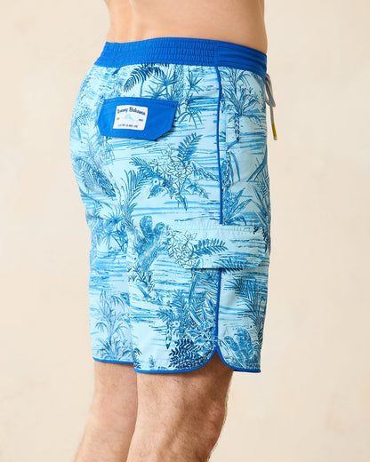 Big & Tall Baja Bird's Eye View Boardshorts Aqua Splash | Tommy Bahama Best Price - Big & Tall Baja Bird's Eye View Boardshorts