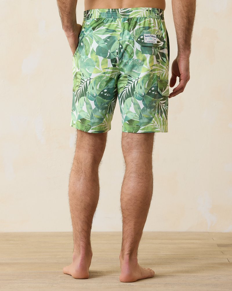 Big & Tall Baja Palma Fresca Boardshorts Dark Monstera | Tommy Bahama Premium - Big & Tall Baja Palma Fresca Boardshorts