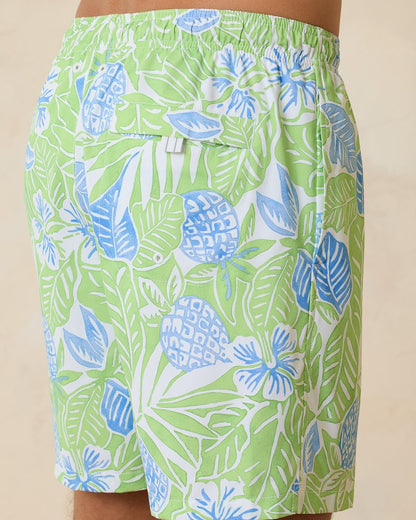 Big & Tall Naples Pineapple Hideaway Swim Trunks Tequila | Tommy Bahama Great Value - Big & Tall Naples Pineapple Hideaway Swim Trunks