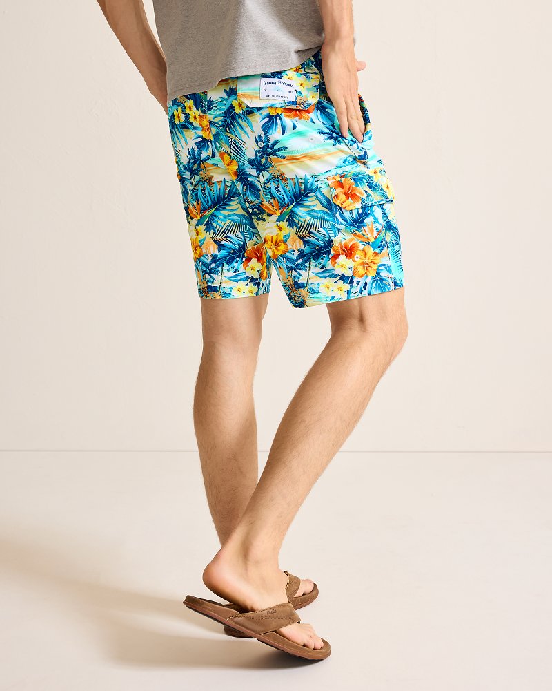 Big & Tall Baja Surfside Sounds Boardshorts Kohala Teal | Tommy Bahama Signature - Big & Tall Baja Surfside Sounds Boardshorts