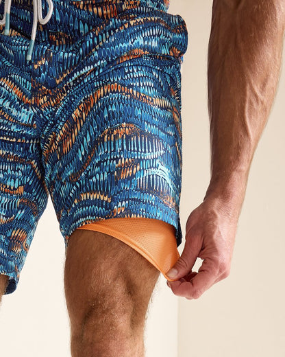 Big & Tall Baja Monte Rio Geo Boardshorts Kingdom Blue | Tommy Bahama Featured - Big & Tall Baja Monte Rio Geo Boardshorts