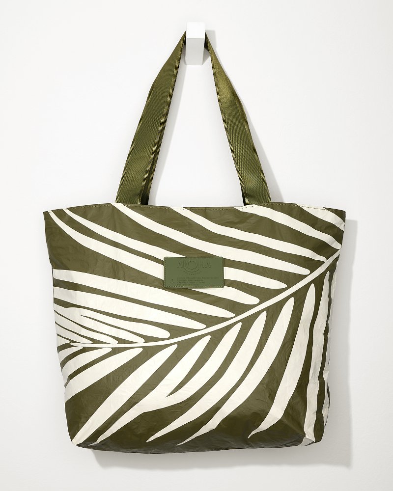 Aloha Collection Shade Day Tripper Tote Creme/Olive | Tommy Bahama Deals - Aloha Collection Shade Day Tripper Tote