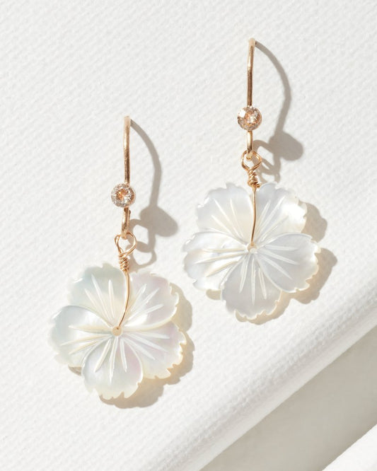 Island Essence Hibiscus Drop Earrings Gold | Tommy Bahama Essential - Island Essence Hibiscus Drop Earrings