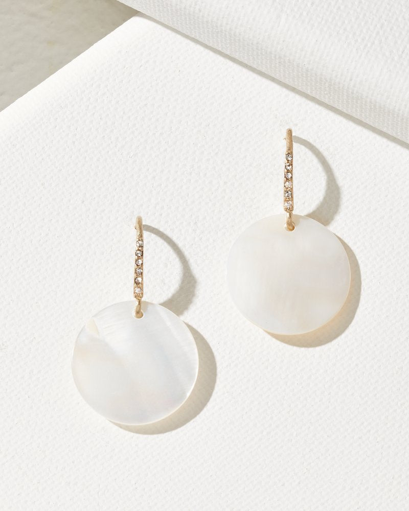 Madeira Mother-of-Pearl Drop Earrings Gold | Tommy Bahama Deals - Madeira Mother-of-Pearl Drop Earrings