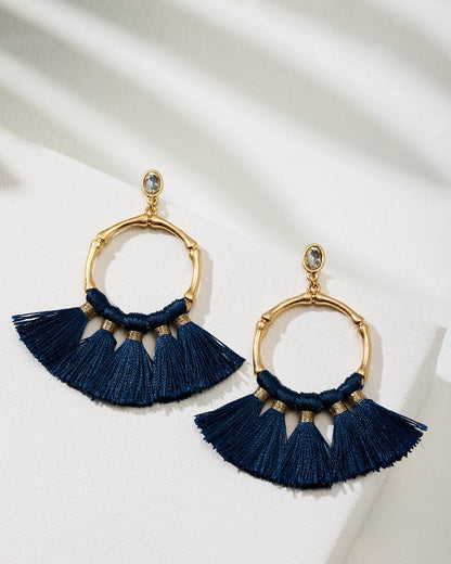 Indigo Bay Bamboo Tassel Earrings Navy | Tommy Bahama Great Value - Indigo Bay Bamboo Tassel Earrings