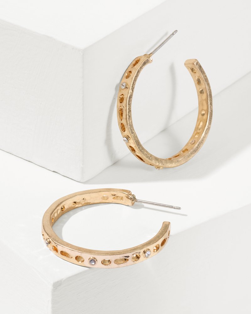 Madeira Large Hoop Earrings Gold | Tommy Bahama Signature - Madeira Large Hoop Earrings