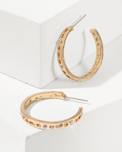 Madeira Large Hoop Earrings Gold | Tommy Bahama Signature - Madeira Large Hoop Earrings
