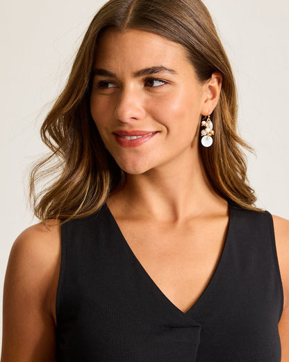 Tidal Treasure Pearl Shaky Drop Earrings Gold | Tommy Bahama Great Value - Tidal Treasure Pearl Shaky Drop Earrings