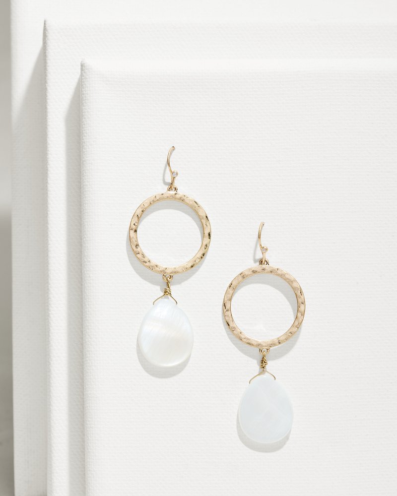 Indigo Shore Mother of Pearl Teardrop Earrings Gold | Tommy Bahama Deals - Indigo Shore Mother of Pearl Teardrop Earrings