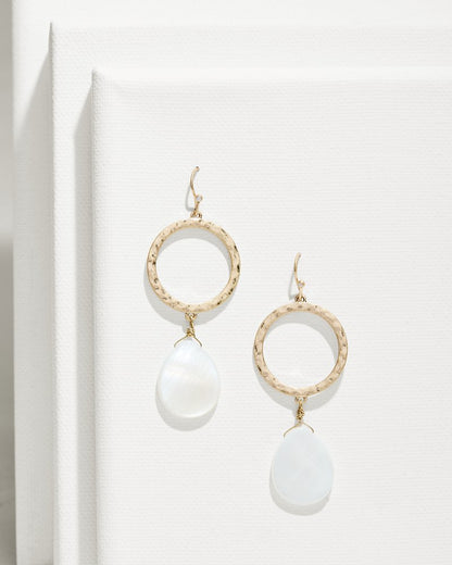 Indigo Shore Mother of Pearl Teardrop Earrings Gold | Tommy Bahama Deals - Indigo Shore Mother of Pearl Teardrop Earrings