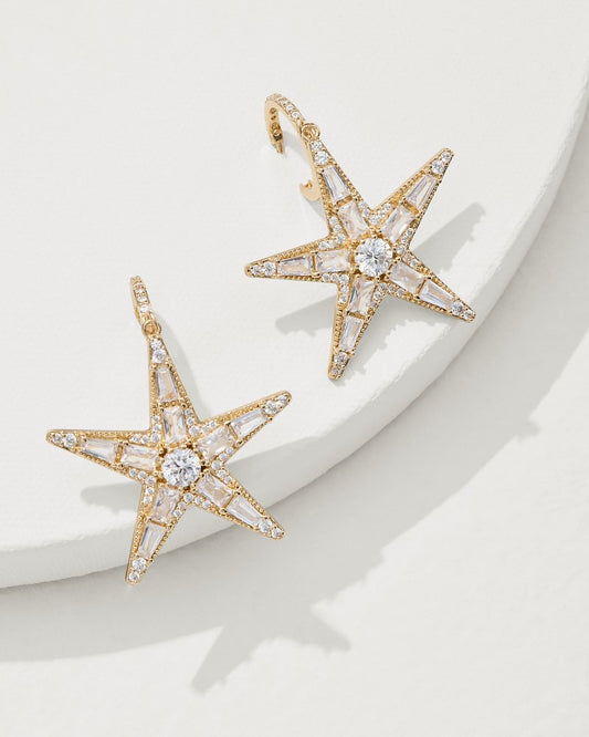 Moments in Paradise Star Drop Earrings Gold | Tommy Bahama New - Moments in Paradise Star Drop Earrings
