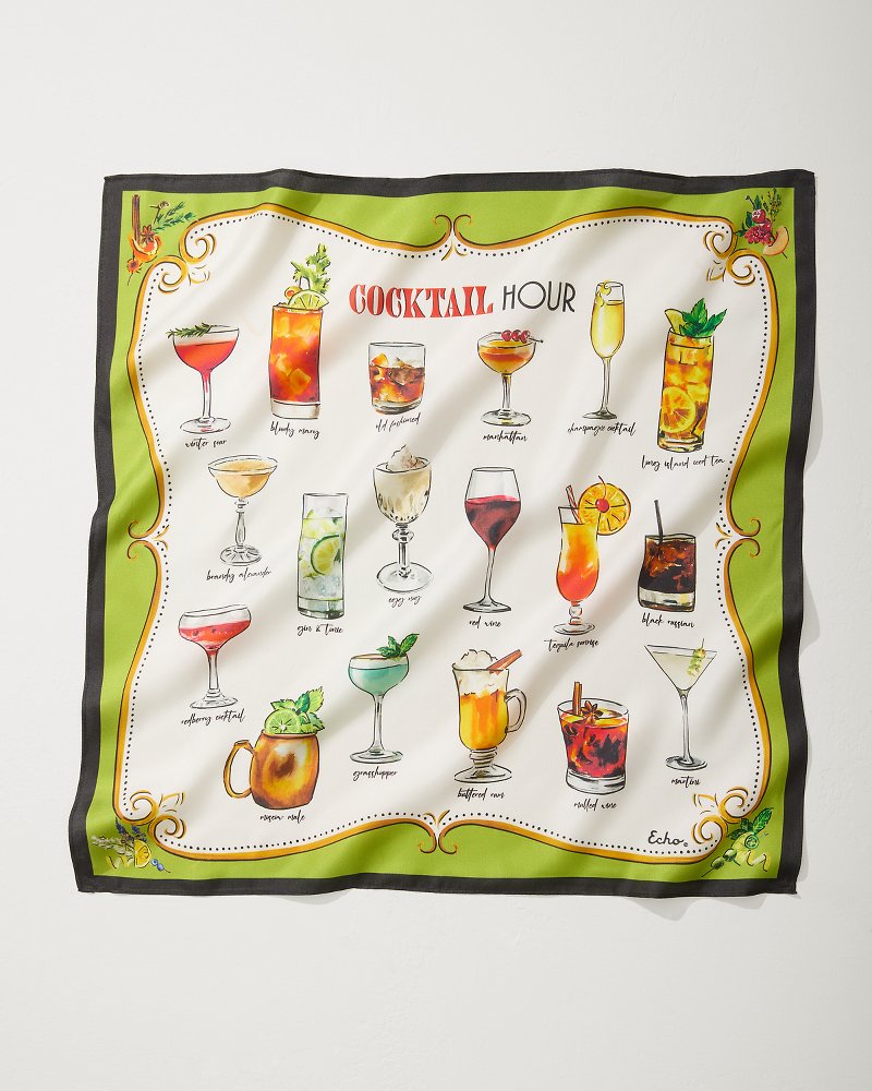 Cocktail Hour Silk Bandana Citrus Twist | Tommy Bahama Classic - Cocktail Hour Silk Bandana