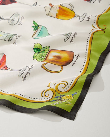 Cocktail Hour Silk Bandana Citrus Twist | Tommy Bahama Classic - Cocktail Hour Silk Bandana