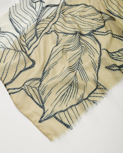 Block Bouquet Wrap Scarf Camel | Tommy Bahama Everyday - Block Bouquet Wrap Scarf
