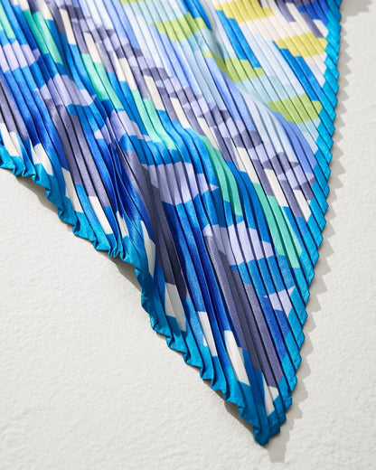 Chevron Stripe Diamond Scarf Dazzling Blue | Tommy Bahama Classic - Chevron Stripe Diamond Scarf