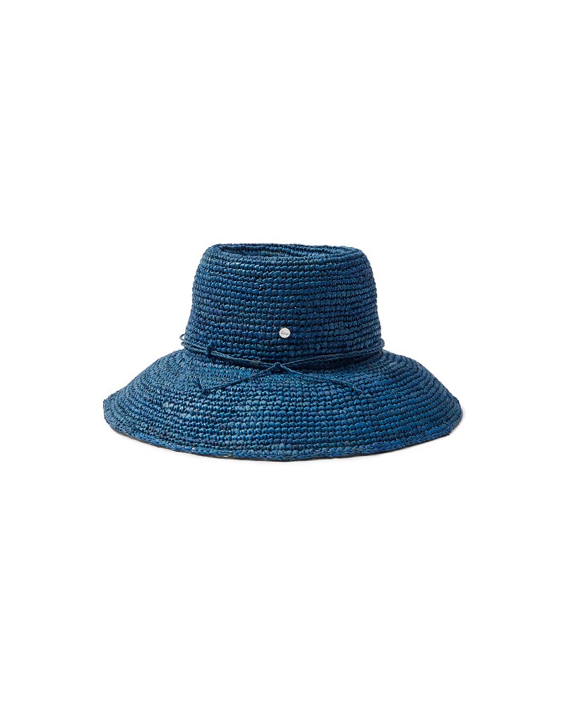 Packable Raffia Bucket Hat Deep Water Blue | Tommy Bahama Classic - Packable Raffia Bucket Hat