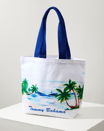 Beach Print Reusable Tote Multicolor | Tommy Bahama Classic - Beach Print Reusable Tote