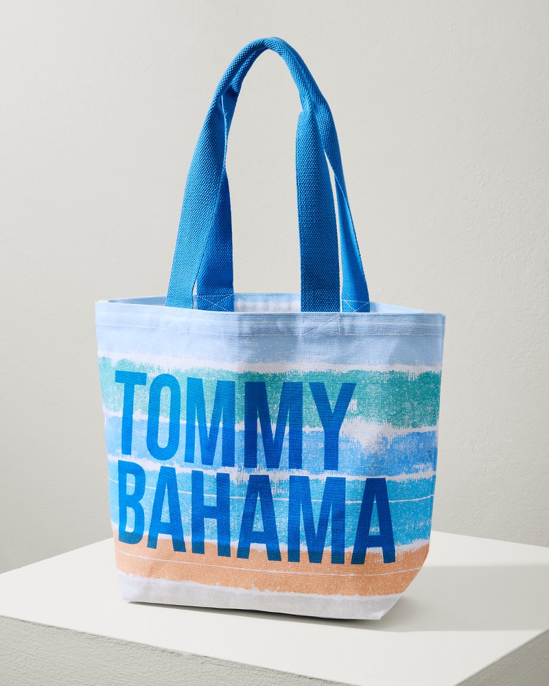 TB Stripe Reusable Tote Multicolor | Tommy Bahama New - TB Stripe Reusable Tote