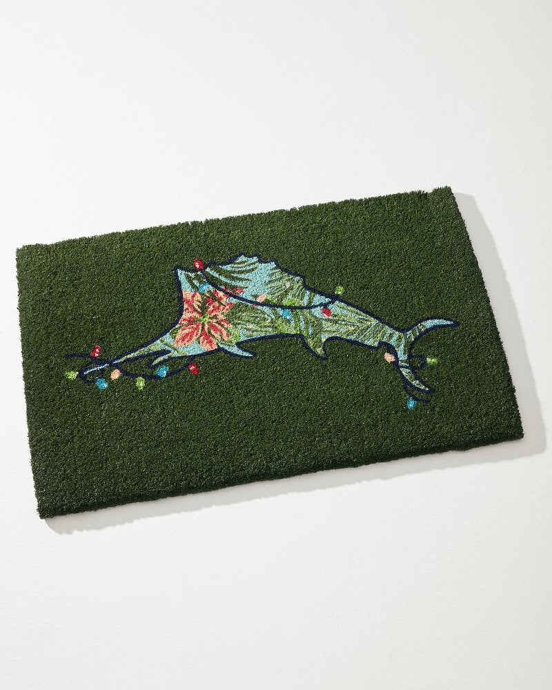 Marlin Lights Coir Door Mat Multicolor | Tommy Bahama Exclusive - Marlin Lights Coir Door Mat