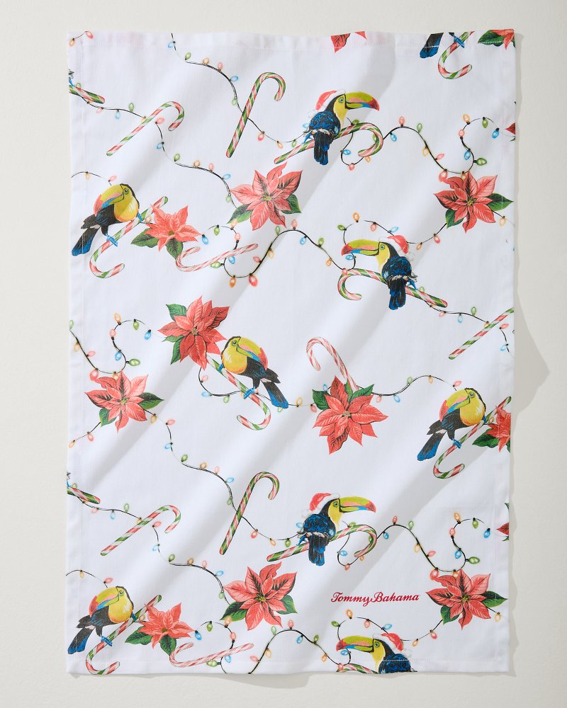 Santa's Toucan Bar Towel Multicolor | Tommy Bahama Premium - Santa's Toucan Bar Towel