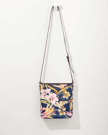 Embroidered Crossbody Multi Floral Navy | Tommy Bahama Recommended - Embroidered Crossbody