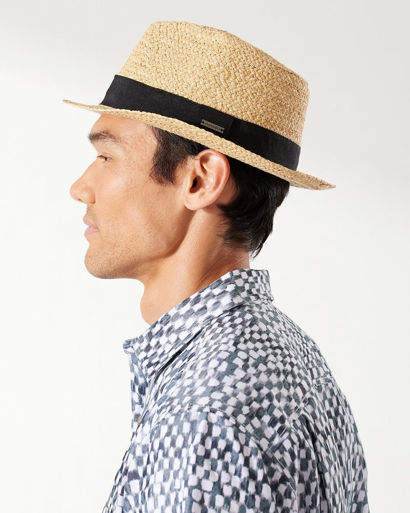 Palm Springs Fedora Hat Natural | Tommy Bahama Premium - Palm Springs Fedora Hat