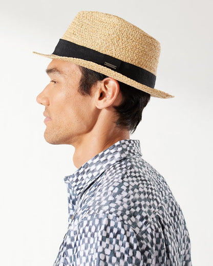 Palm Springs Fedora Hat Natural | Tommy Bahama Premium - Palm Springs Fedora Hat