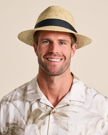 Mid-Brim Trilby Fedora Hat Ivory | Tommy Bahama Signature - Mid-Brim Trilby Fedora Hat