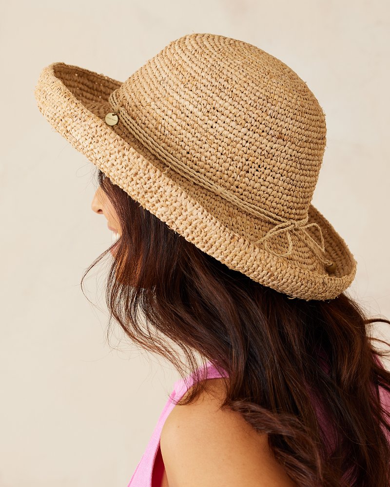 Maria Packable Raffia Upturn Hat Natural | Tommy Bahama Exclusive - Maria Packable Raffia Upturn Hat