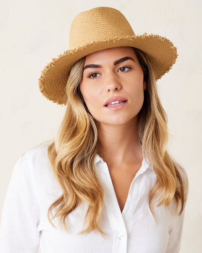 Classic Packable Hat with Fringe Toasted Tan | Tommy Bahama Recommended - Classic Packable Hat with Fringe
