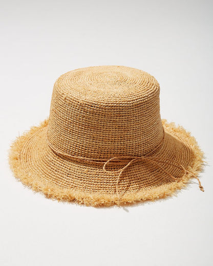 Raffia Packable Bucket Hat Natural | Tommy Bahama Essential - Raffia Packable Bucket Hat