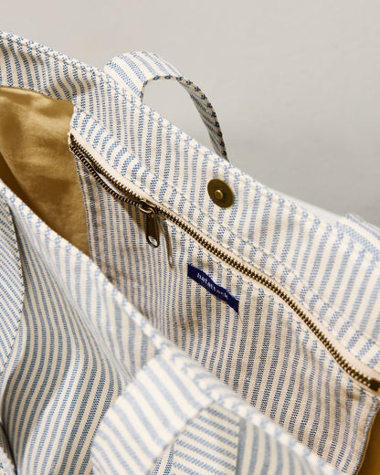 Canvas Traveler Tote Navy Stripe | Tommy Bahama Essential - Canvas Traveler Tote