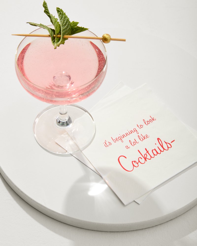 Beginning to Look Like Cocktails Napkins White | Tommy Bahama Everyday - Beginning to Look Like Cocktails Napkins