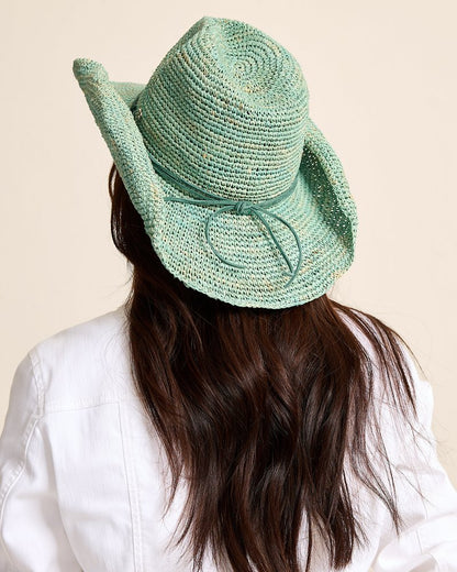 Lai Raffia Cowboy Hat Sea Green | Tommy Bahama Great Value - Lai Raffia Cowboy Hat