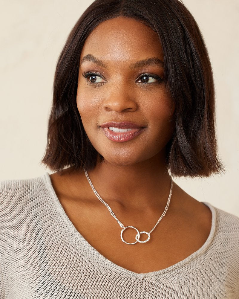 Island Essence Rose Gold Double-Loop Necklace Rose Gold | Tommy Bahama Everyday - Island Essence Rose Gold Double-Loop Necklace