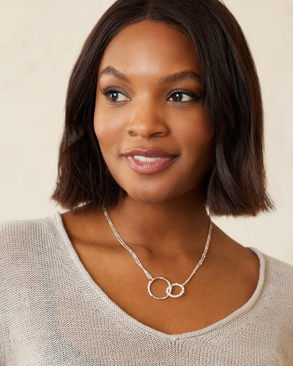 Island Essence Rose Gold Double-Loop Necklace Rose Gold | Tommy Bahama Everyday - Island Essence Rose Gold Double-Loop Necklace