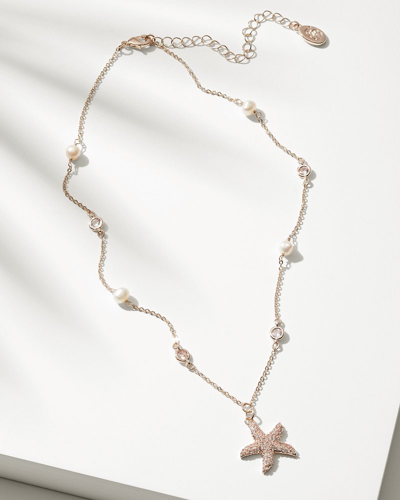 Island Essence Rose Gold Starfish Pearl Necklace Rose Gold | Tommy Bahama Classic - Island Essence Rose Gold Starfish Pearl Necklace