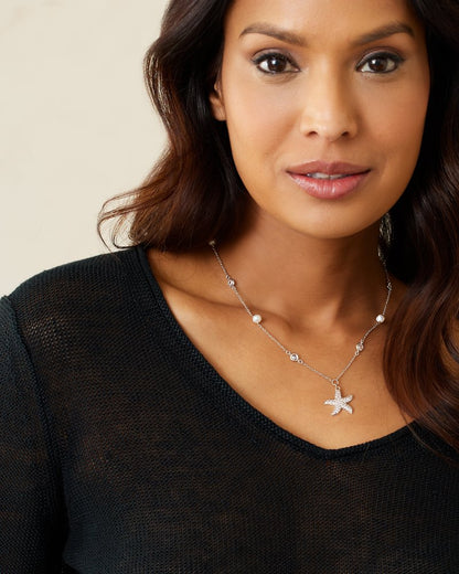 Island Essence Rose Gold Starfish Pearl Necklace Rose Gold | Tommy Bahama Classic - Island Essence Rose Gold Starfish Pearl Necklace