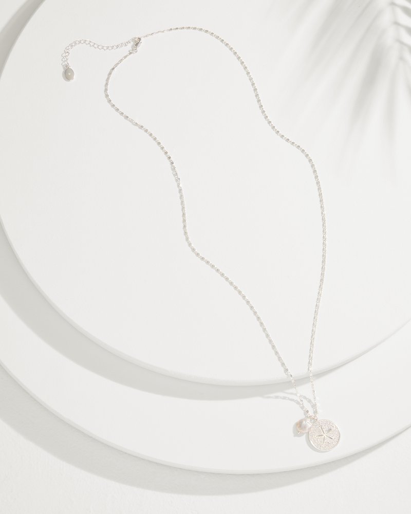 Marco Island Starfish Pendant Necklace Silver | Tommy Bahama Classic - Marco Island Starfish Pendant Necklace