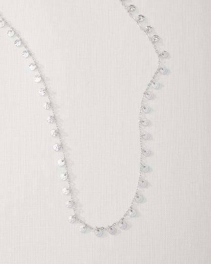 Marco Island Textured Disc Station Necklace Silver | Tommy Bahama Deals - Marco Island Textured Disc Station Necklace