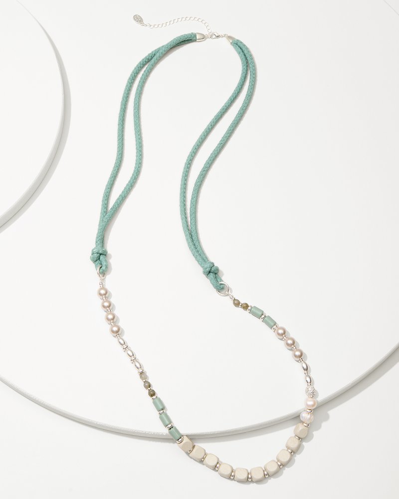 Marco Island Mixed Materials Necklace Silver | Tommy Bahama Premium - Marco Island Mixed Materials Necklace
